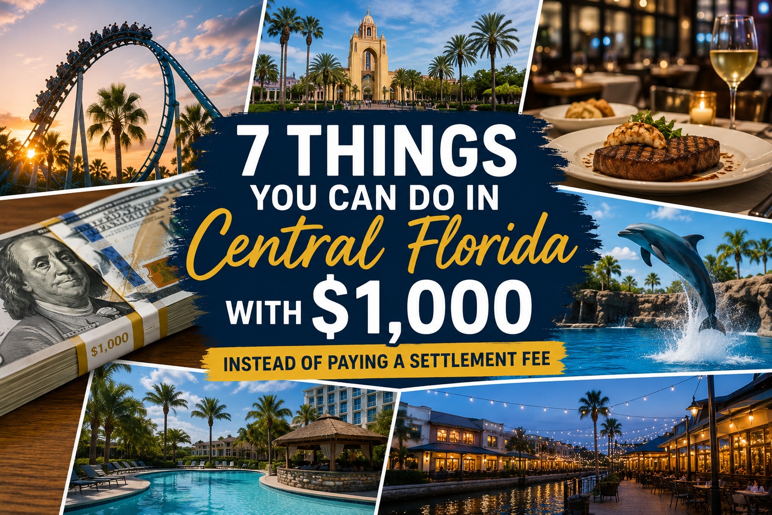 7 things you can do in Central Florida with $1,000 including theme parks, dining, resorts and local attractions