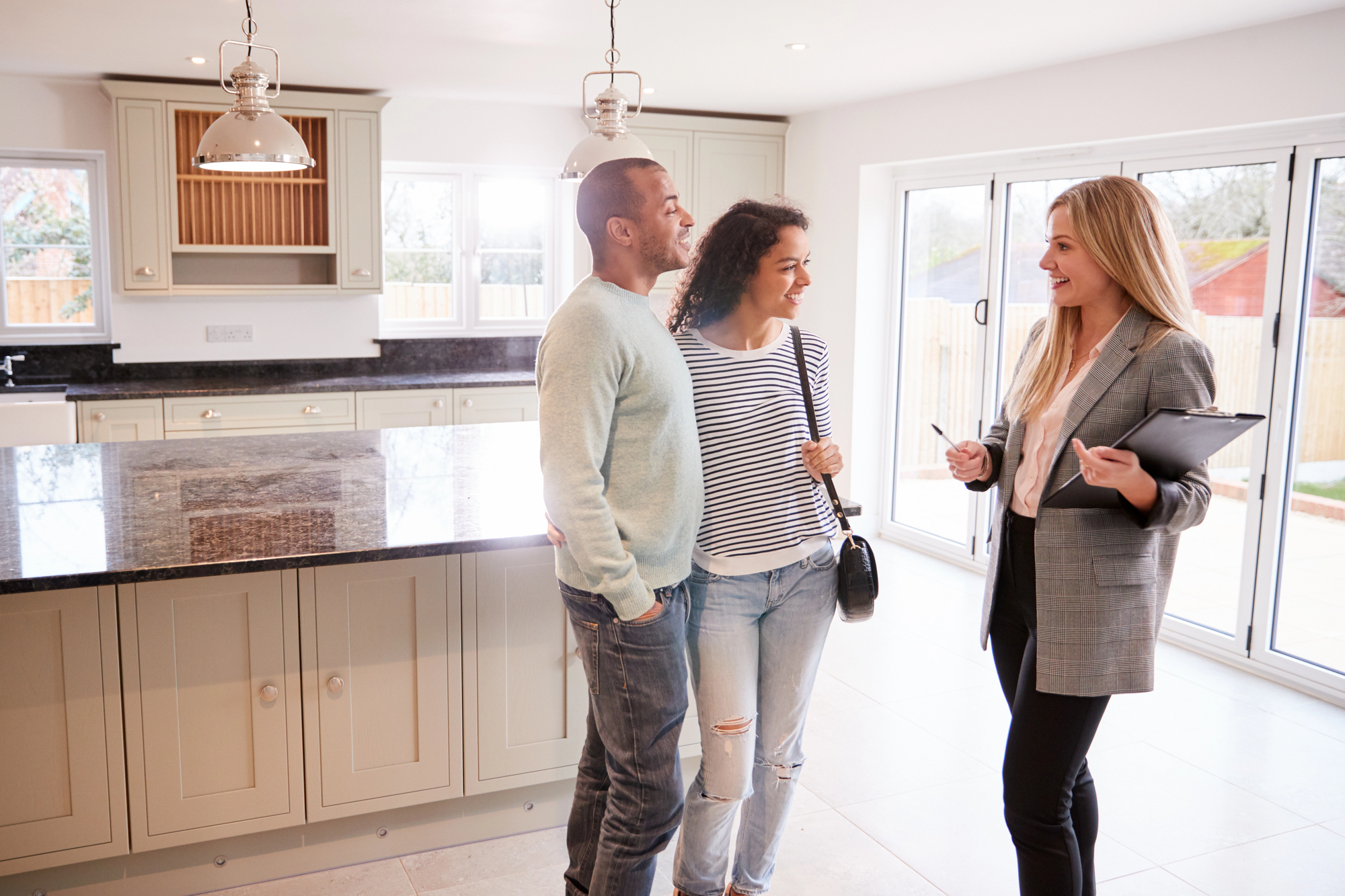 Lake County Realtor reviewing transaction details with clients